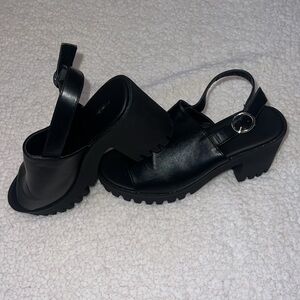 NEVER WORN Black Madden Girl Heels; Women’s size 9